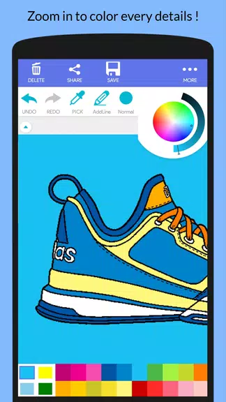 Cool Sneakers Coloring Book Screenshot4