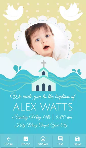 Baptism Invitations Screenshot1