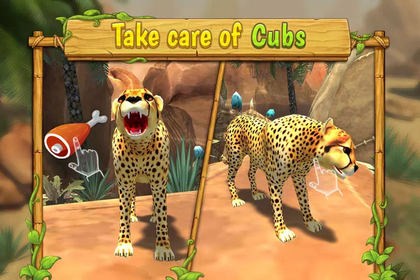 Cheetah Family Animal Sim Screenshot4