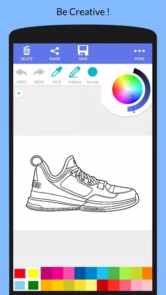 Cool Sneakers Coloring Book Screenshot2