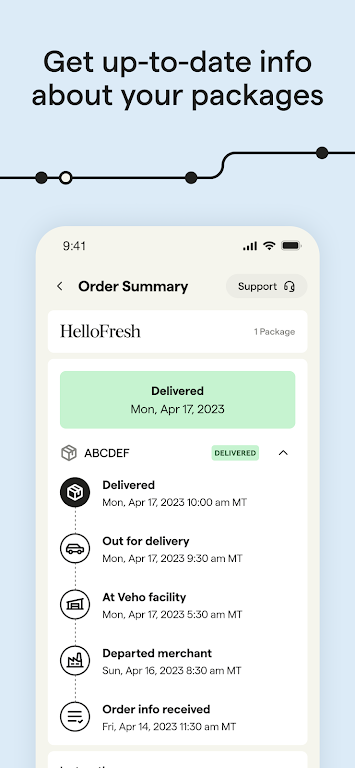 Veho - Manage your deliveries Screenshot3