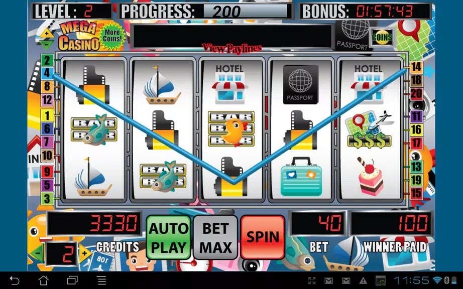 Mega Vacation Slot Machine Screenshot1