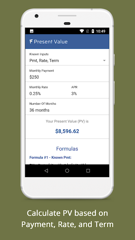 Present Value Calculator - PV Formula Screenshot4