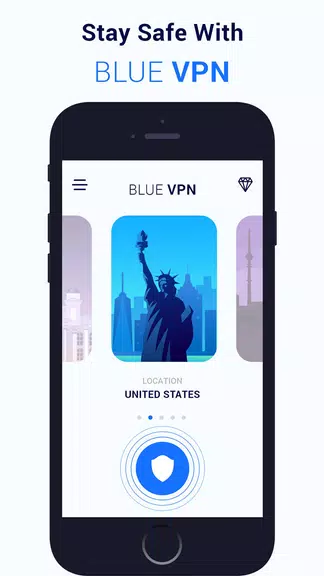 Blue VPN free Unlimited Bandwi Screenshot3