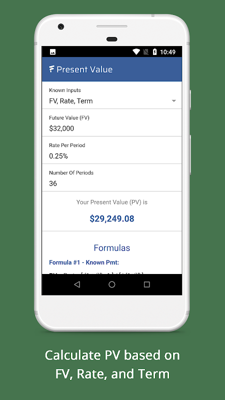 Present Value Calculator - PV Formula Screenshot1