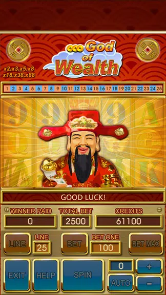 777 God-Of-Wealth Slot Machine Screenshot2