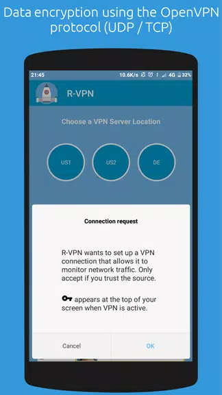 R-VPN – Secure VPN For Android Screenshot4