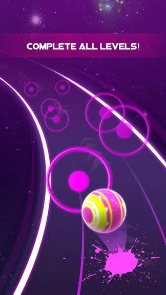 Dancing Neon Ball: Rush Road Screenshot3