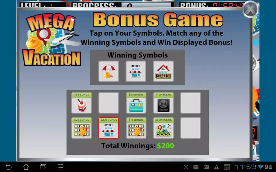 Mega Vacation Slot Machine Screenshot3