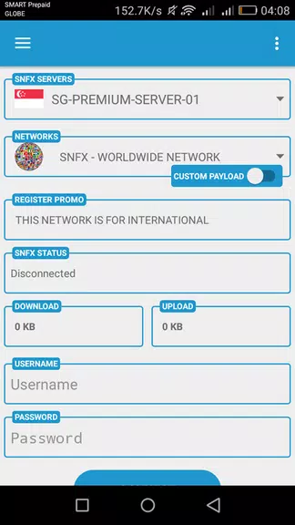 SmartNetFiberX VPN - version [1] Screenshot3