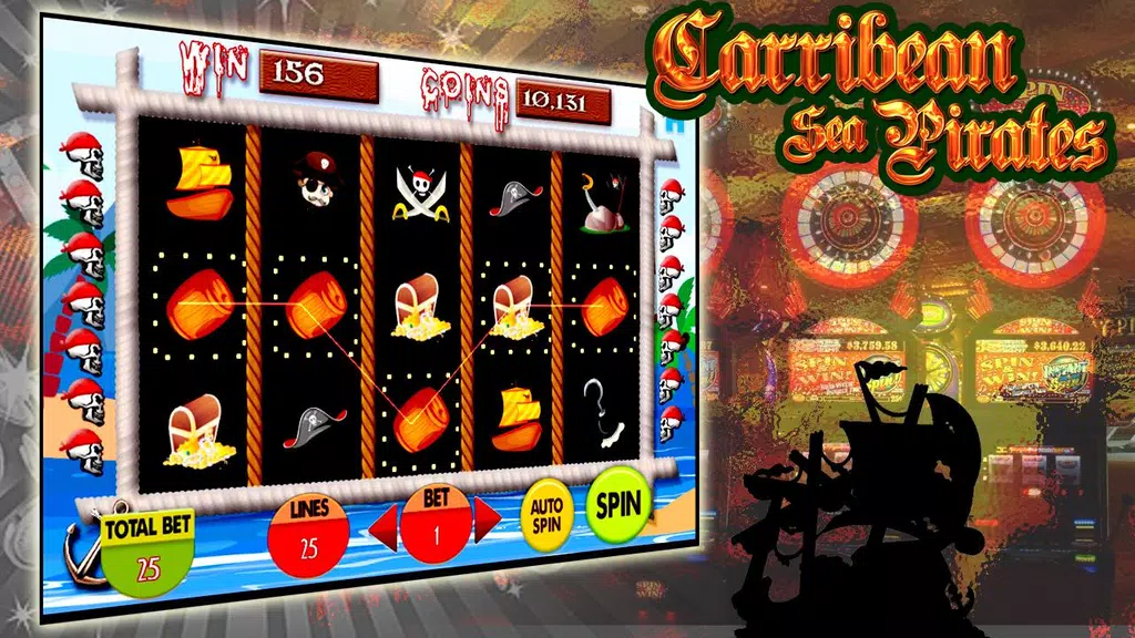 Carribean Slots Pirates Casino Screenshot1