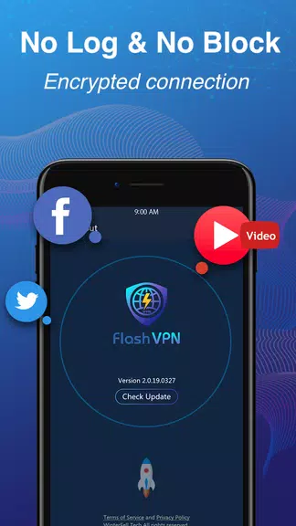 Flash VPN Free - Fast, Unblock & Secure VPN Proxy Screenshot3