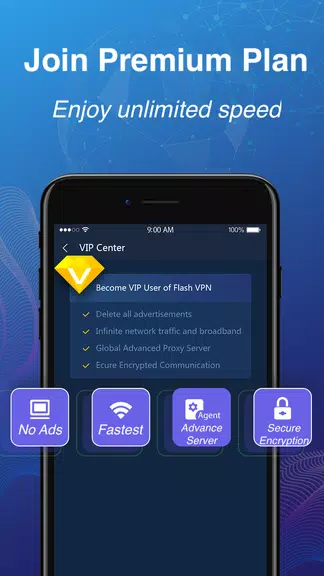 Flash VPN Free - Fast, Unblock & Secure VPN Proxy Screenshot4