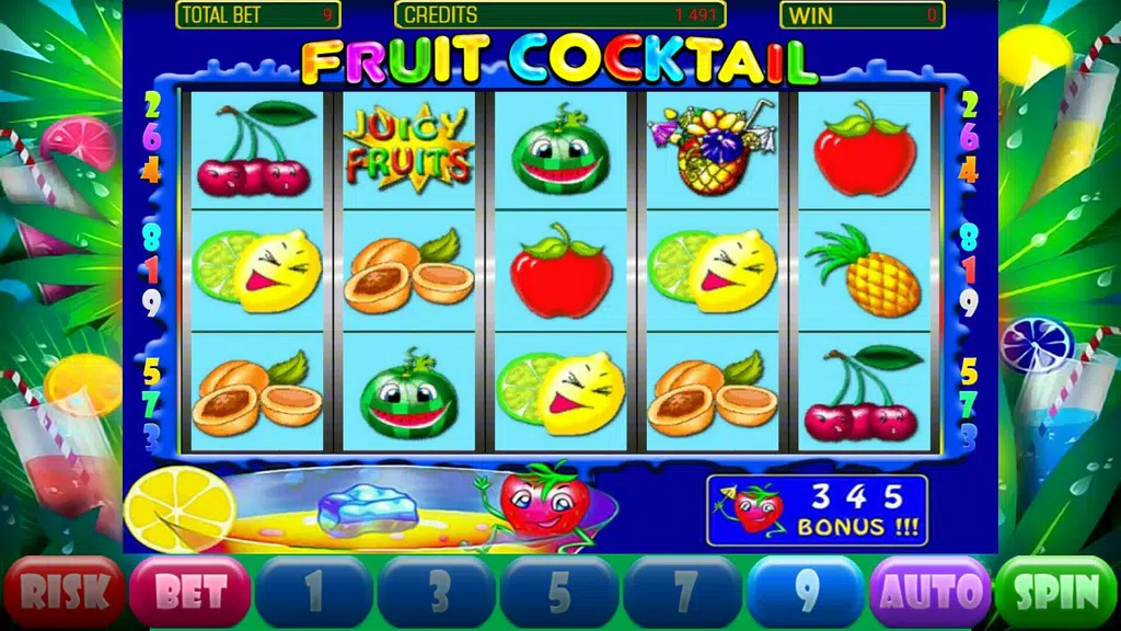 Fruit Cocktail Deluxe Slot Screenshot1