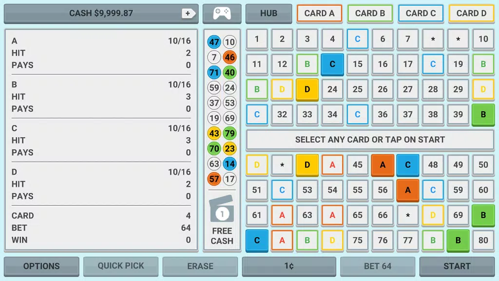 Colorful Keno: Casino Game Screenshot1