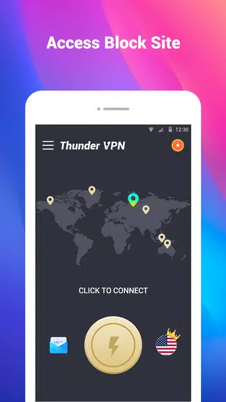 Thunder VPN - Free & Fast VPN Unlimited Proxy Screenshot1