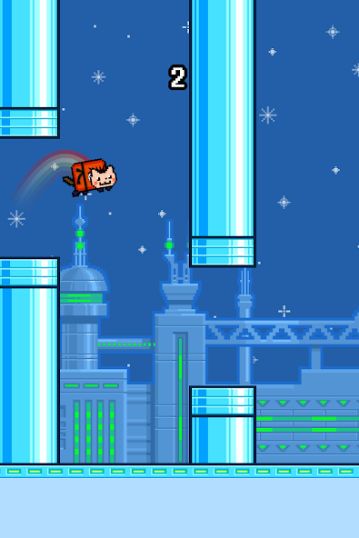 Flappy Nyan: flying cat wings Mod Screenshot2