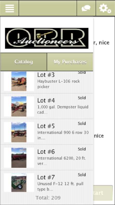 Orr Auctioneers Bidding App Screenshot1