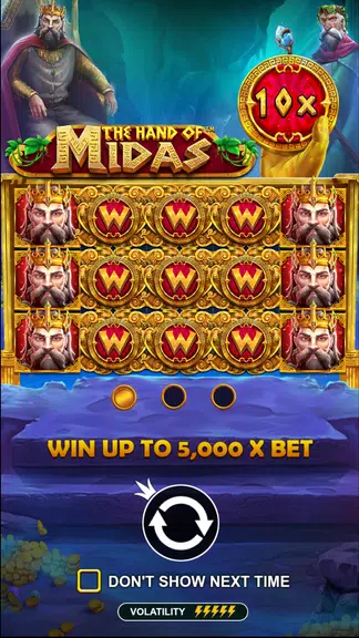 The Hand of Midas Slot Casino Screenshot1