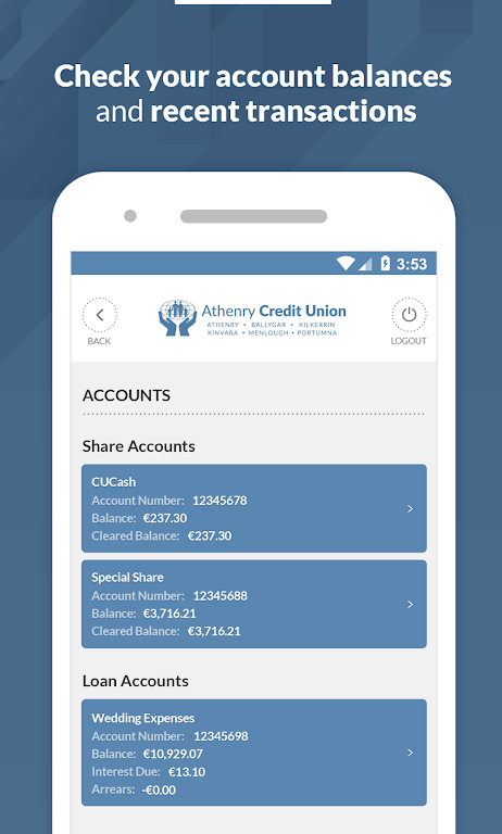 Athenry Credit Union Screenshot2