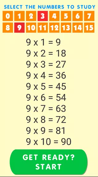 Multiplication tables 1 to 100 Screenshot3