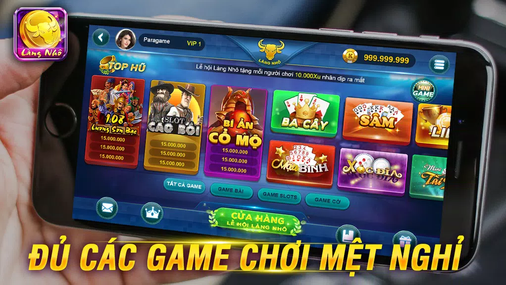 Game đánh bài dân gian LÀNG NHÔ Screenshot1