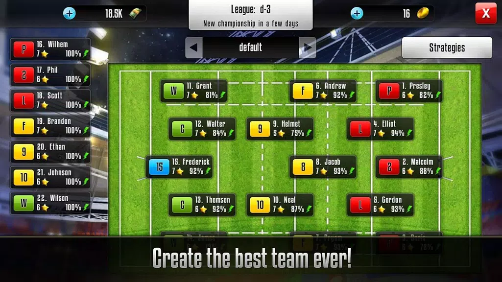 Rugby Manager Screenshot2