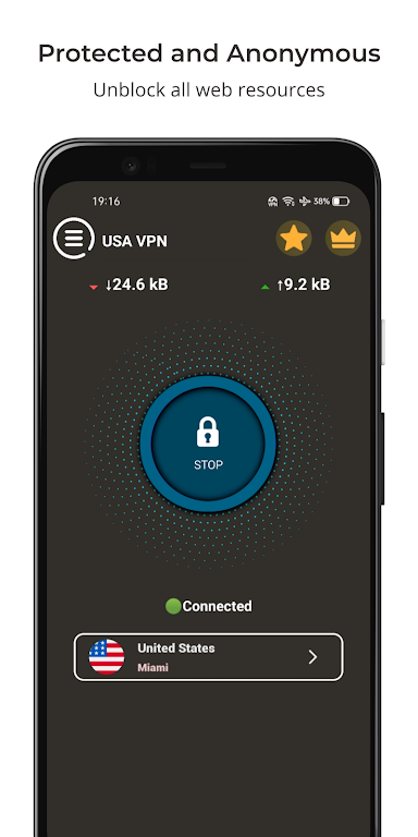 USA VPN - Fast ProxyVPN Screenshot2