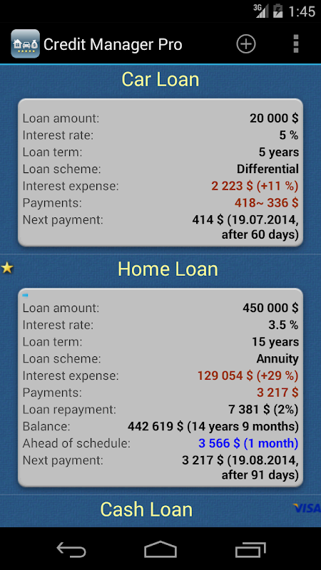 Credit Manager Screenshot3