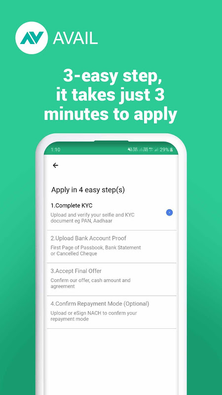 Avail Finance - Instant Personal Loan App Screenshot4