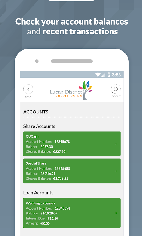 Lucan Credit Union Screenshot2