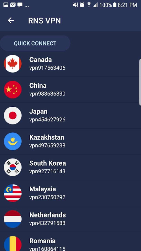 RNS Free Residential VPN Screenshot4