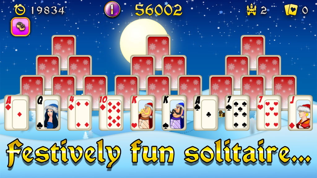 Christmas Solitaire Tri-Peaks Screenshot1