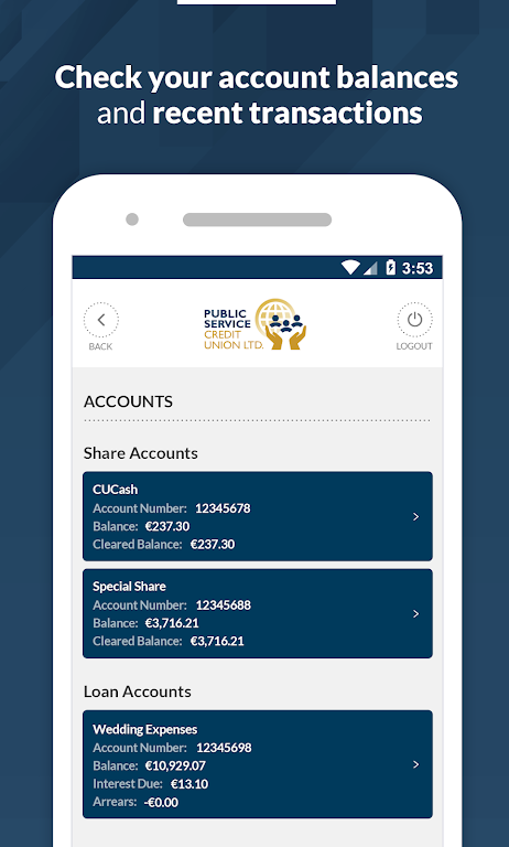 Public Service Credit Union Screenshot2