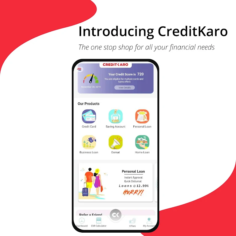 Creditkaro:Check Credit Score Screenshot1