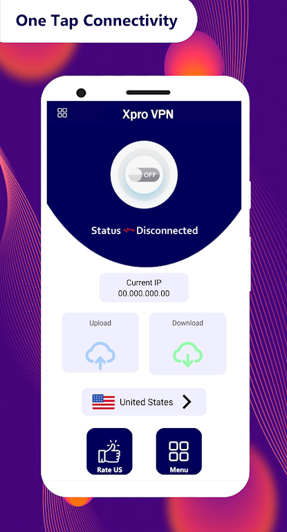 Blue VPN - Speedy VPN Unlimited & Secure Hotspot Screenshot1