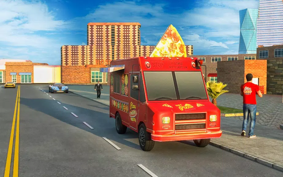 Pizza Delivery Van Driving Simulator Screenshot2