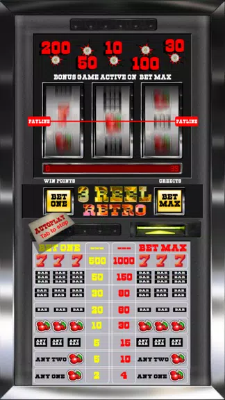 3 Reel Retro Slot Machine Screenshot3