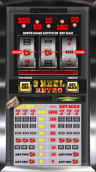 3 Reel Retro Slot Machine Screenshot1