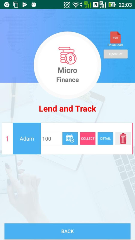 Individual Lending - Track And Manage Listas Screenshot1