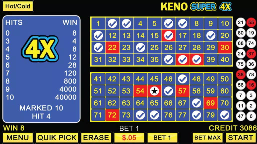 Keno Super Jackpot Screenshot2