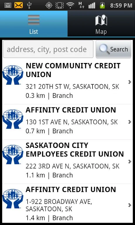 Credit Union Locator Screenshot2