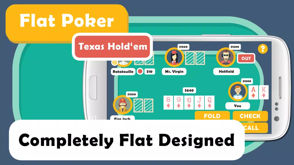 Flat Holdem Poker Offline Screenshot2