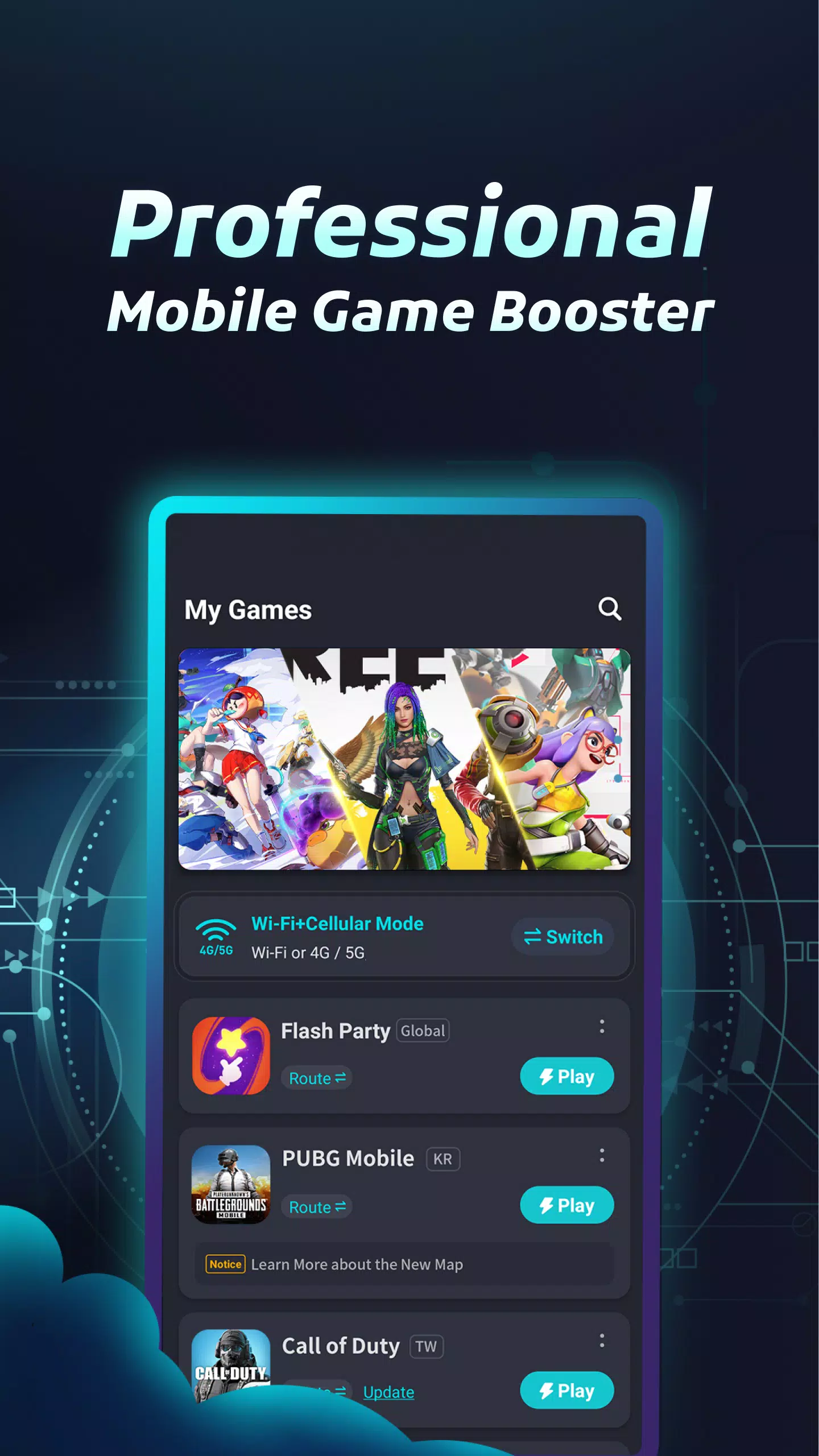 Tap Booster - Gaming VPN Screenshot3