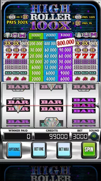 Triple 100x High Roller Slots Screenshot1