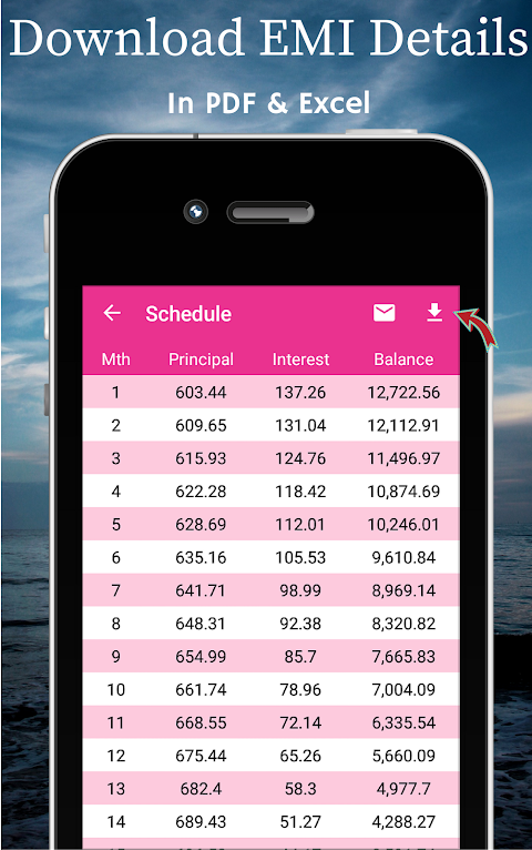 EMI Calculator + Loan Schedule Screenshot3