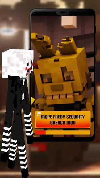 MCPE Fredy security breach mod Screenshot1