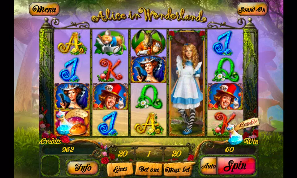 Alice In Wonderland Slot Screenshot1