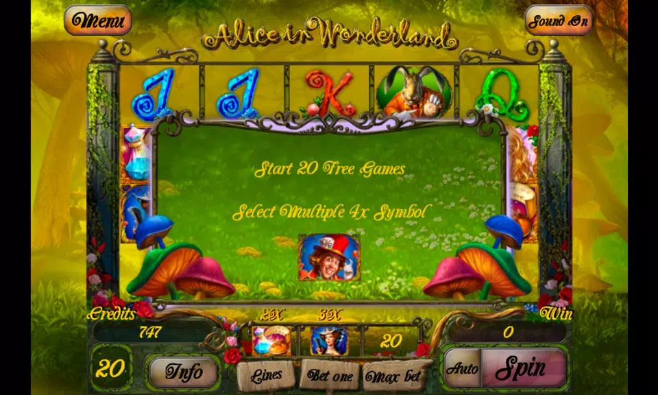 Alice In Wonderland Slot Screenshot2