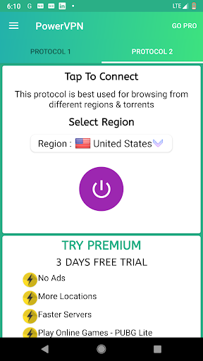 Power VPN Free VPN Screenshot1